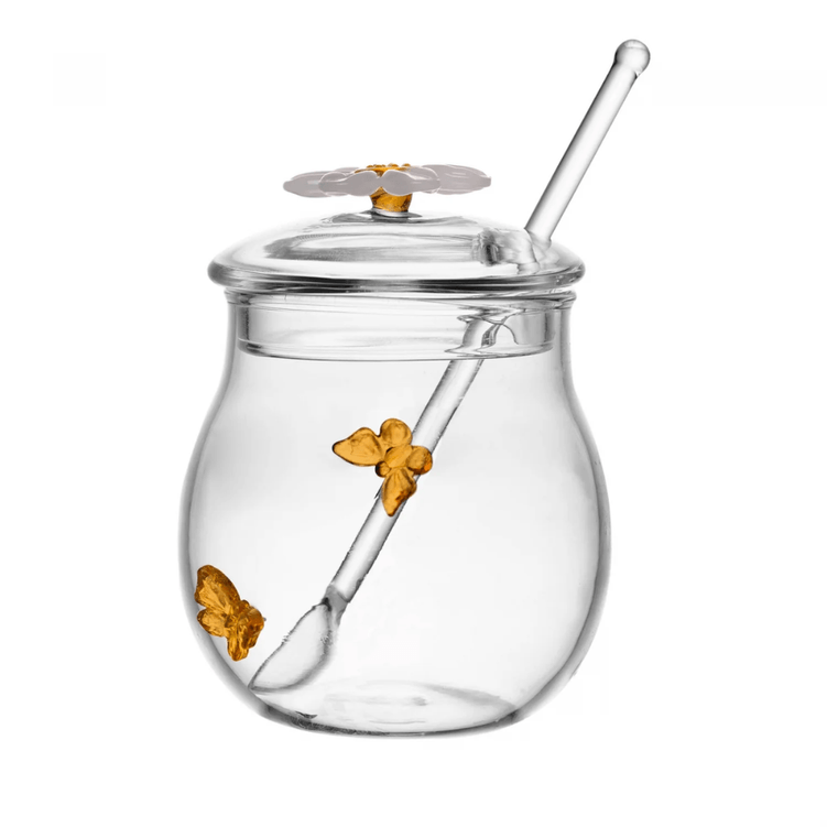 Acucareiro Com Colher Em Vidro Sun Garden 270Ml - Wolff -2- Acucareiro Com Colher Em Vidro Sun Garden 270Ml - Wolff -2-